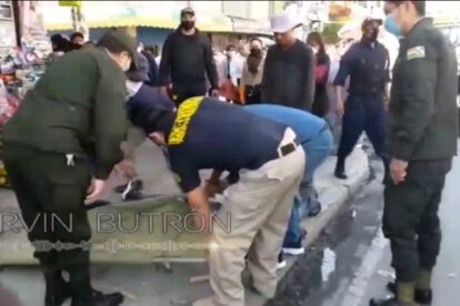 Obrero sobrevive tras caer del tercer piso en Quillacollo