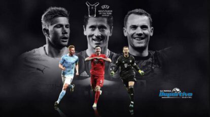 Candidatos a mejor jugador UEFA: De Bruyne, Lewandowski y Neuer