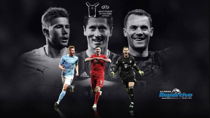 Candidatos a mejor jugador UEFA: De Bruyne, Lewandowski y Neuer