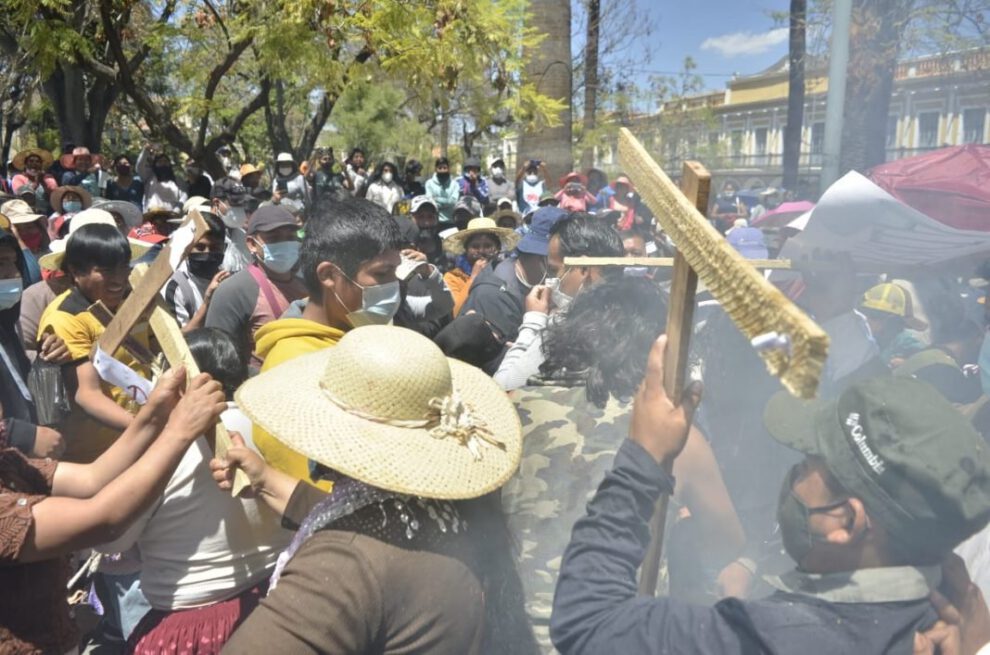 K’oa por la democracia en Cochabamba