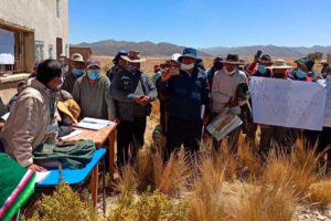 Rechazo a la minería en Acallapu