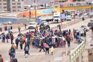 Bloqueo en Oruro por reducción de recursos al POA 2020