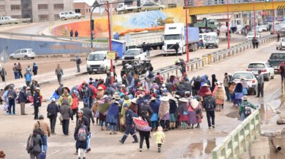 Bloqueo en Oruro por reducción de recursos al POA 2020
