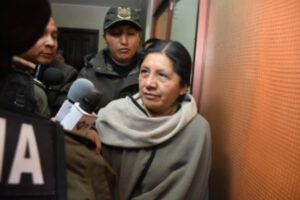 La expresidenta del TSE, María Eugenia Choque