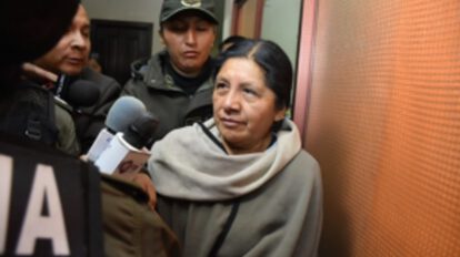 La expresidenta del TSE, María Eugenia Choque
