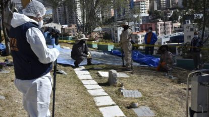 Exhumación de los restos óseos de Jorge Clavijo