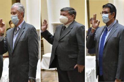 Áñez posesiona a nuevos ministros en Economía, Planificación y Trabajo
