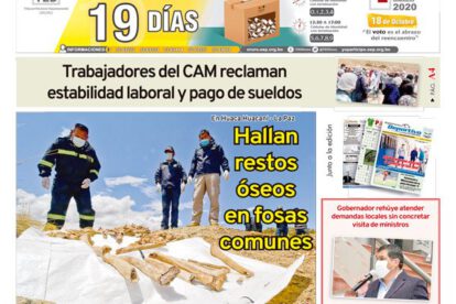 Edición impresa La Patria del 29 de Septiembre de 2020