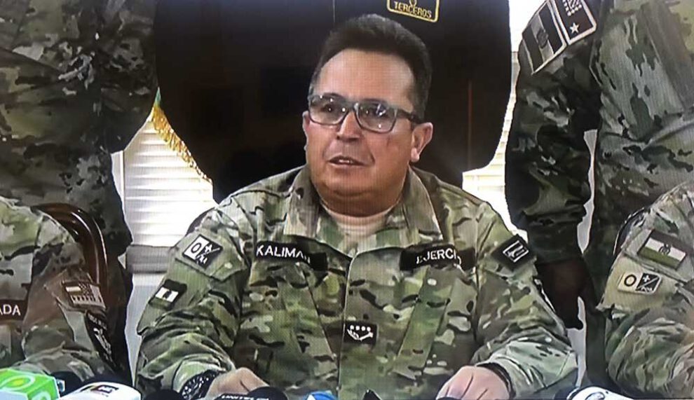 Williams Kaliman, excomandante de las Fuerzas Armadas