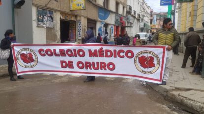paro médico en Oruro con la esperanza de volver al diálogo