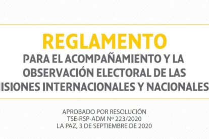 Reglamento para Misiones de acompañamiento y observación electoral