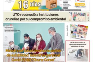 Edición impresa La Patria del 02 de Octubre de 2020