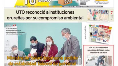 Edición impresa La Patria del 02 de Octubre de 2020