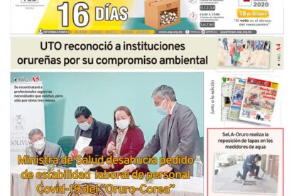 Edición impresa La Patria del 02 de Octubre de 2020