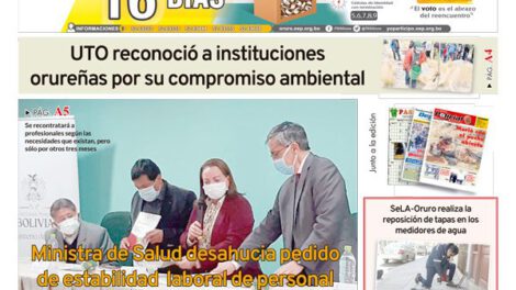 Edición impresa La Patria del 02 de Octubre de 2020