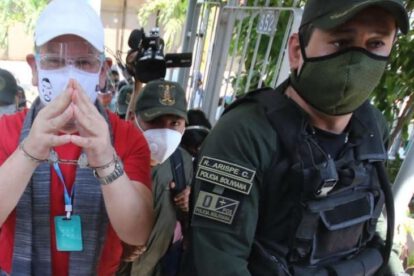 Gonzalo Medina, excoronel de la Policía de Santa Cruz, internado por problemas de salud