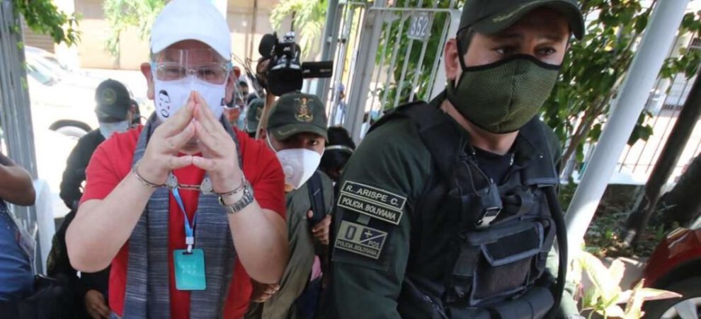 Gonzalo Medina, excoronel de la Policía de Santa Cruz, internado por problemas de salud