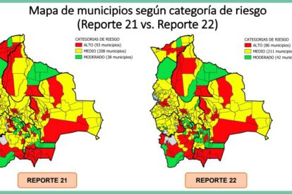 Riesgo alto de contagio por Covid-19 en Bolivia