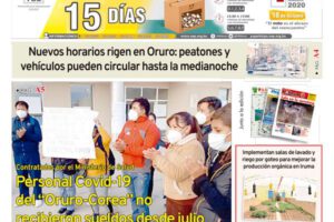 Edición impresa La Patria del 03 de Octubre de 2020
