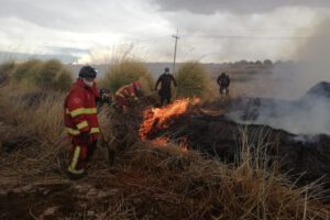 Incendio en Laguna de los Patos controlado por Bomberos