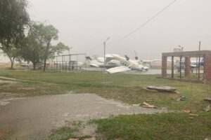 Viento huracanado en Trinidad