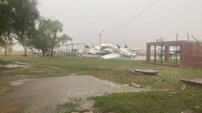 Viento huracanado en Trinidad