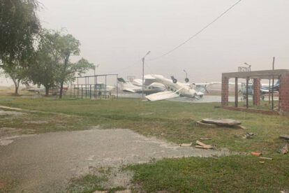 Viento huracanado en Trinidad