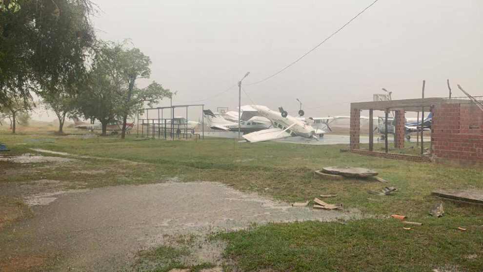 Viento huracanado en Trinidad