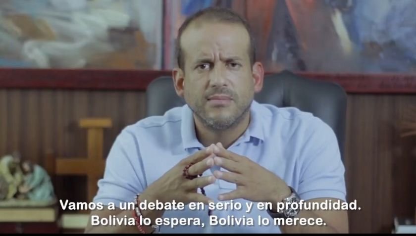 Debate presidencial entre Luis Fernando Camacho, Carlos Mesa y Luis Arce