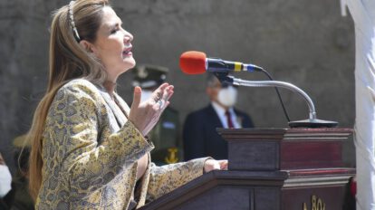Áñez critica a Arce y el MAS sobre el monólogo político