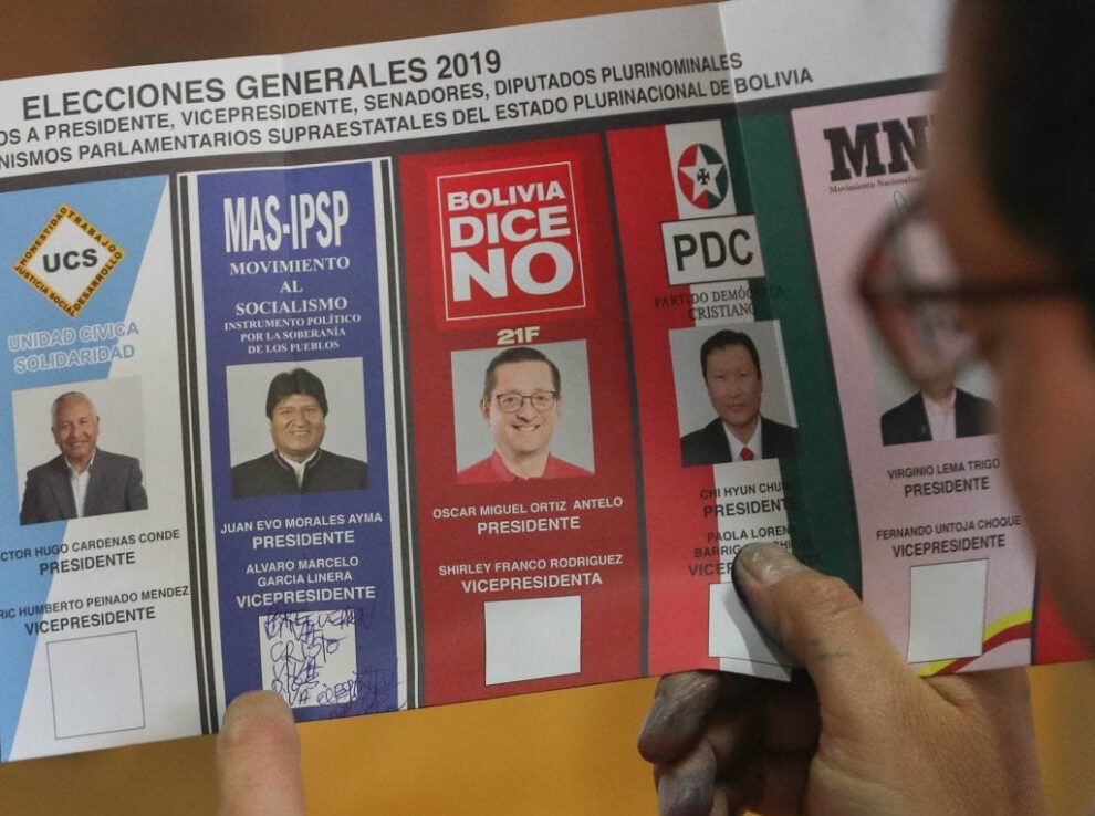 Fraude electoral en Bolivia