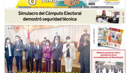 Edición impresa La Patria del 10 de octubre de 2020