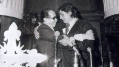 Día de la Democracia en Bolivia con Hernán Siles Suazo y Jaime Paz Zamora