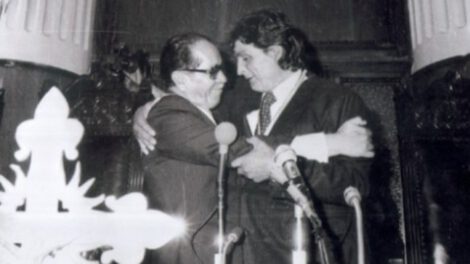 Día de la Democracia en Bolivia con Hernán Siles Suazo y Jaime Paz Zamora