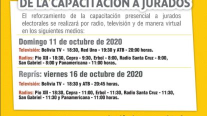 Programa de capacitación a jurados electorales