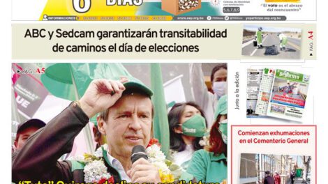 Edición impresa La Patria del 12 de octubre de 2020