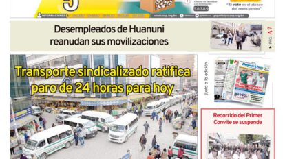 Edición impresa La Patria del Martes 13 de octubre de 2020