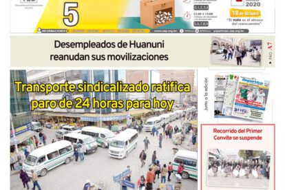 Edición impresa La Patria del Martes 13 de octubre de 2020