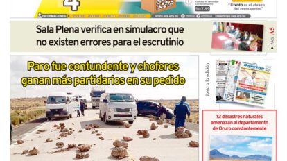 Edición impresa La Patria del 14 de octubre de 2020