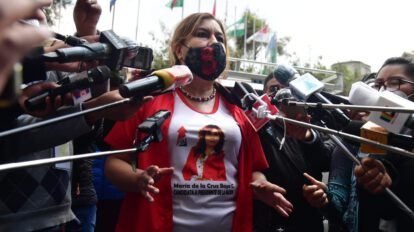 María de la Cruz Bayá, candidata a la presidencia de Bolivia