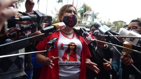 María de la Cruz Bayá, candidata a la presidencia de Bolivia