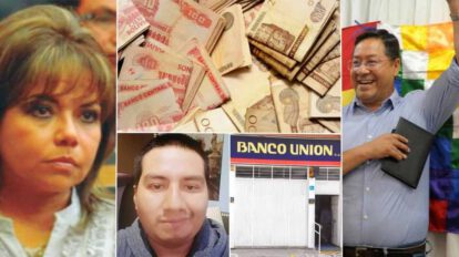 Funcionarios del Banco Unión depositaron Bs.216 mil a la esposa de Arce