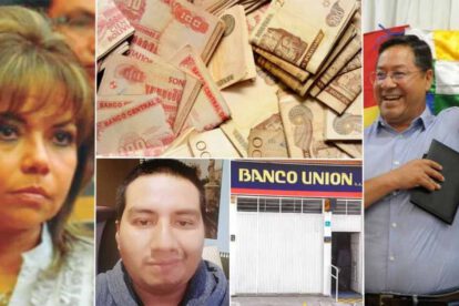 Funcionarios del Banco Unión depositaron Bs.216 mil a la esposa de Arce