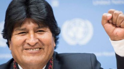 El líder de Movimiento Al Socialismo, Evo Morales