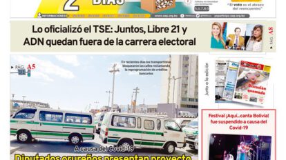 Edición impresa La Patria del 16 de octubre de 2020