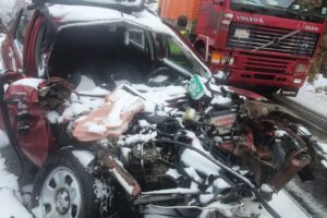 Accidente de tránsito en La Cumbre debido a condiciones climatológicas