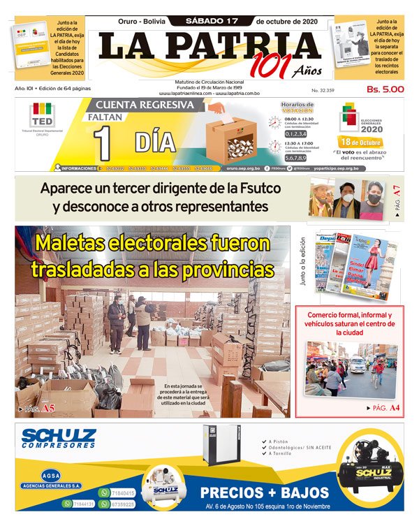 Edición impresa La Patria