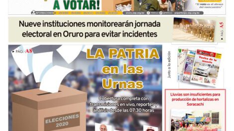 Edición impresa La Patria del 18 de octubre de 2020