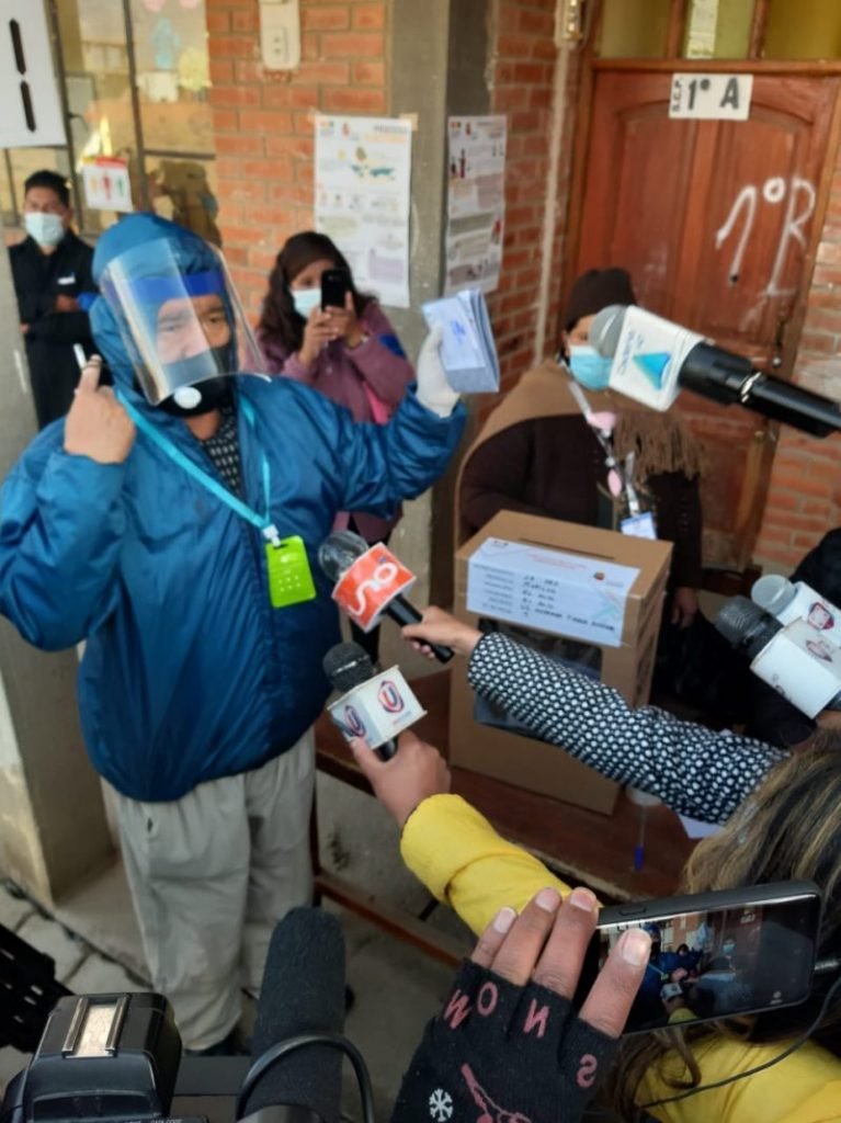 Resultados de votos en las Elecciones Generales en Bolivia