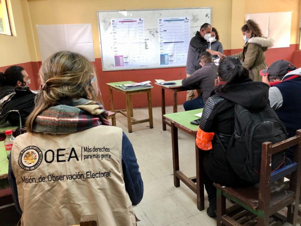 OEA jornada electoral Bolivia